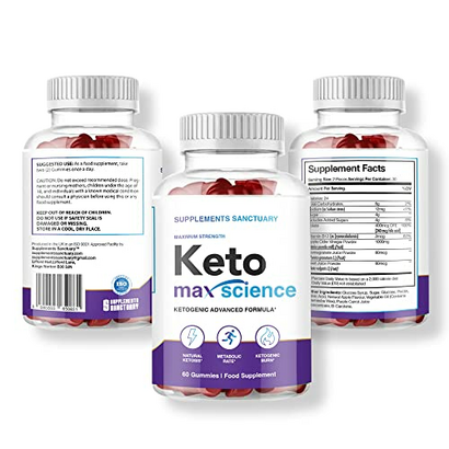 Keto Max Science (60 Gummies) Ketogenic Diet Aid... for use with The Keto/Low Carb Diet