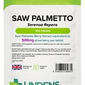 Lindens Saw Palmetto Extract 500mg 4-PACK 400 Tablets Serenoa Repens Men's Herb
