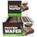 MUSASHI Protein Wafer 12 x 40g Bars - Choc Mint Flavour P11g C9g F13g