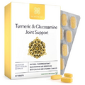Healthspan Turmeric & Glucosamine Joint Support | 60 Tablets | Joint & Bone Health | Added Vitamin C, Vitamin D3 & Calcium | 30mg Boswellia Serrata Extract | Sustainably Source | Vegan