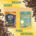 Keto Coffee & Collagen Creamer Bundle, Instant Bulletproof Coffee + Collagen