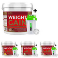 Nutrisport Weight Gain 5kg High Protein Bulk Muscle Mass Gainer Powder + Shake
