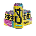 C4 Energy Pre Workout Ready to Drink On the go 12x500ml Cosmic Rainbow