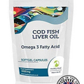 High Strength Cod Liver Oil 1000mg with Vitamin A and Vitamin D3 x120 Capsules HEALTHY MOOD