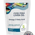 High Strength Cod Liver Oil 1000mg with Vitamin A and Vitamin D3 x90 Capsules HEALTHY MOOD