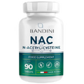 Bandini® NAC N-Acetyl-Cysteine 600mg | 90 Tablets of Acetyl Cysteine | Glutathione Precursor Nutritional Supplements | Healthy Skin, Hair and Nails | Vegan, High Bioavailability, No Fillers