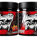 Naughty Boy Pre Workout Menace 60 Servings PreWorkout - Energy/Pump/Focus/Performance, Juicy Fruit Pack of 2
