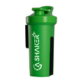 GA Shaker+ 2.0 The 7in1 Original Drinking Bottle/Water Bottle with Protein Shaker Function, 1L (Green)