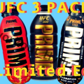 PRIME UFC 300 & Prime & Card Black & Red 3x500ml Limited Edition Logan Paul KSI