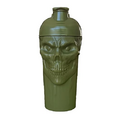 JNX SPORTS The Curse! Skull Shaker Bottle, 24-Ounce, Military Green Limited Edition, Supplement Mixer with Classic Loop Top …