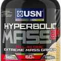 USN Hyperbolic Mass Vanilla 2kg: High Calorie Mass Gainer Protein Powder for Fa