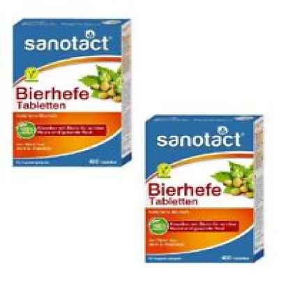2xPack Sanotact Bierhefe Dietary (Brewer's Yeast) Tablets - 800 Pcs