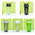 Shaker Bottle Protein Blender BCAA Mixer Water Bottle Cup with Ball Whisk 500ML
