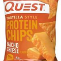 Quest Nutrition Tortilla Style Protein Chips,nachos Cheese,baked,1.1 Oz, 8 packs