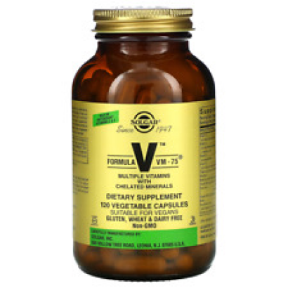 Solgar, Formel V, VM-75, Mehrere Vitamine mit Mineral-Chelat, 120 Kapseln