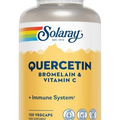 Solaray Quercetin Bromelain and Vitamin C - Immune System - Lab Verified - Vegan - Gluten Free - 120 VegCaps
