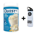 Quest Nutrition Protein Powder Vanilla 726g + ON Water Bottle DATED OCT/2023