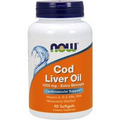 NOW Foods Cod Liver Oil, 1000mg Extra Strength - 90 softgels