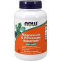 NOW Foods Magnesium & Potassium Aspartate with Taurine - 120 vcaps