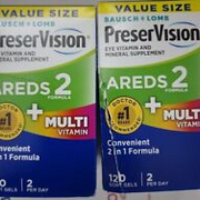 Lot of 2 - PreserVision AREDS 2 + Multi Vitamin • 240 Soft Gels • EXP. 2025+ NEW
