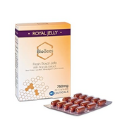 Royal Jelly Capsules 750mg | Naturally sourced with Propolis Extract & Bee Pollen - Supports Immunity, Fertility, Energy & Stress Reduction | by Biobees