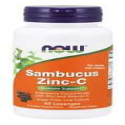 (60g, 274,83 EUR/1Kg) NOW Foods Sambucus Zinc-C - 60 lozenges