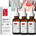 Natravor Omega-3 Natural Vasclear Drops,Vegan Omega 3,Omega-3 Nutritional Supplements,Omega-3 Heart Health Support, for Everyone (3PCS)