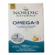 Nordic Naturals 690mg Omega 3 Purified Fish Oil Soft Gels - 180 Count Exp 6-2025