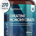 Creatine Monohydrate Tablets 3000Mg - 270 Creatine Tablets - Gym Supplement for