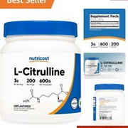 Pure L-Citrulline Base Powder 600g | Energy Management Support for Adults