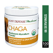 Fungi Perfecti Host Defense Chaga  Powder 100 g Organic Antioxidant Support