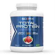 SCI-MX Total Protein Duo Protein Muscle Building & Recovery Blend Powder With Naturally Occurring Glutamine & Amino Acids - Strawberry Flavour - 1.8KG - 60 SERVINGS