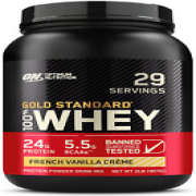 Optimum Nutrition Gold Standard 100% Whey Protein Powder, French Vanilla Creme,
