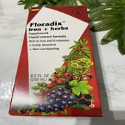 Floradix Liquid Iron Supplement + Herbs 8.5 Oz Large - All Natural, Vegetarian,