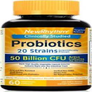 Probiotics 50 Billion CFU 20 Strains, Gluten Free-60 Veggie Capsules