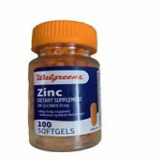 Zinc Dietary Supplement Zinc Gucomate 50 Mg 100 Softgels