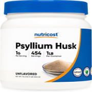 Psyllium Husk Ground Powder (1Lbs) - Gluten Free and Non-Gmo
