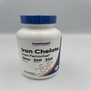 Nutricost Chelated Iron, As Ferrochel, 36mg, 240 Capsules