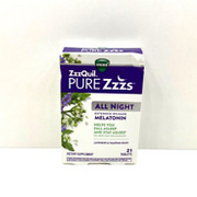 NEW Vicks ZzzQuil Pure Zzzs All Night Extended Release Melatonin 21 SEALED