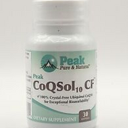 Peak Pure & Natural CoQ Sol 10 CF Ubiquinol  30 Softgels Supports Heart Health