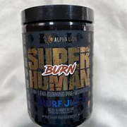 Alpha Lion SUPERHUMAN BURN Pre-Workout, Fat Burner Smurf Juice Exp 10/25