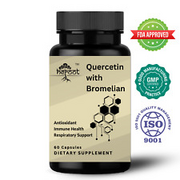 Quercetin with Bromelain 500 mg (2400 GDU/gram) Respiratory support 60 capsules