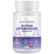 Bandini® ALA Alpha-Liponsäure 200mg 100 Kapseln, Hochdosiert, Vegan, GVO-frei