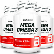BIOTECH USA MEGA OMEGA 3 -Premium Nahrungsergänzungsmittel Fischöl - EPA DHA