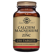 Solgar Calcium Magnesium Plus Zinc Tablets - Pack of 250 - Healthy Bones, Teeth & Muscles - Supports Health of Nervous System - Vegan