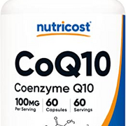 Nutricost CoQ10 100mg, 60 Vegetarian Capsules, 60 Servings - Coenzyme Q10