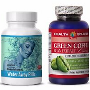 Antioxidant - WATER AWAY – GREEN COFFEE CLEANSE COMBO - cranberry extract pills