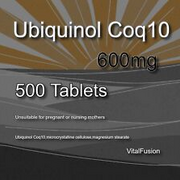 Ubiquinol Co-Enzyme Q10 CoQ10 600 mg Tablets Natural Supporter x 500 Tablets