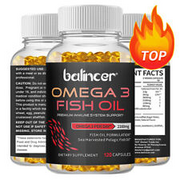 Fish Oil 120 Softgel Capsules 1296mg/864mg EPA/DHA Brain Heart Health