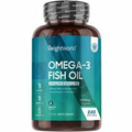 Omega 3 Fish Oil - 2000mg 240 Softgels - Natural Fatty Acid Supplement For Brain, Heart, Skin, Hair &amp; Eyes